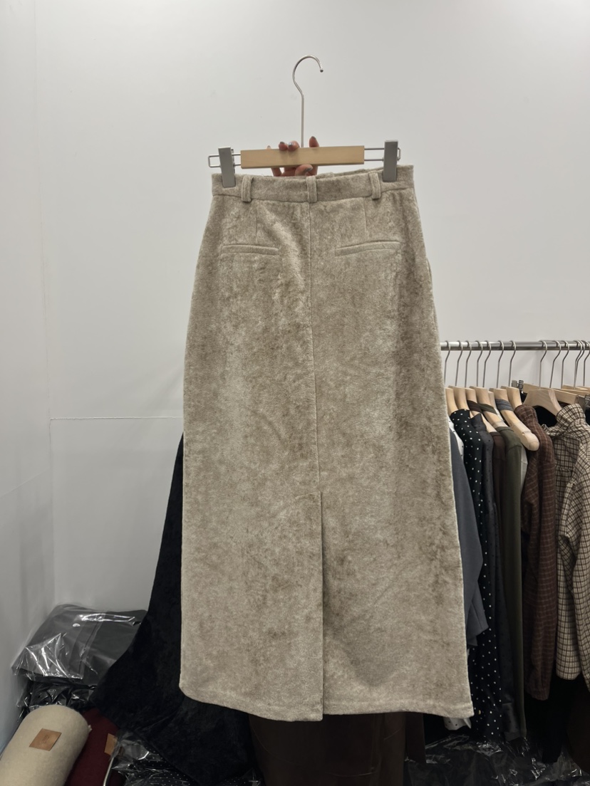 LEMATIN東大門㊣代購女裝新品人氣真品25秋冬職業長裙天鵝絨LEMATIN長裙