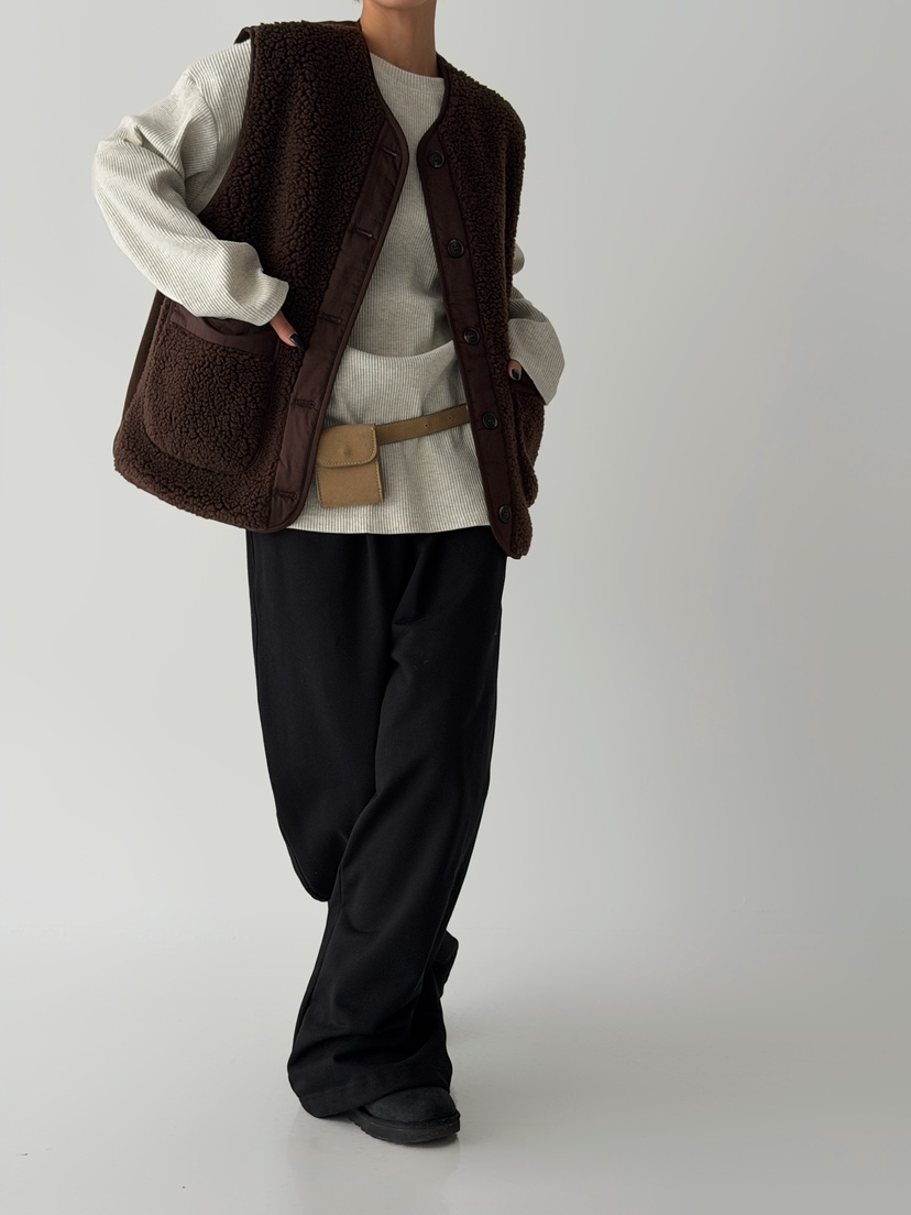 ANGLOG BEIGE東大門㊣實拍女士新款休閑熱賣推薦真品馬甲羊毛ANGLOG BEIGE馬甲