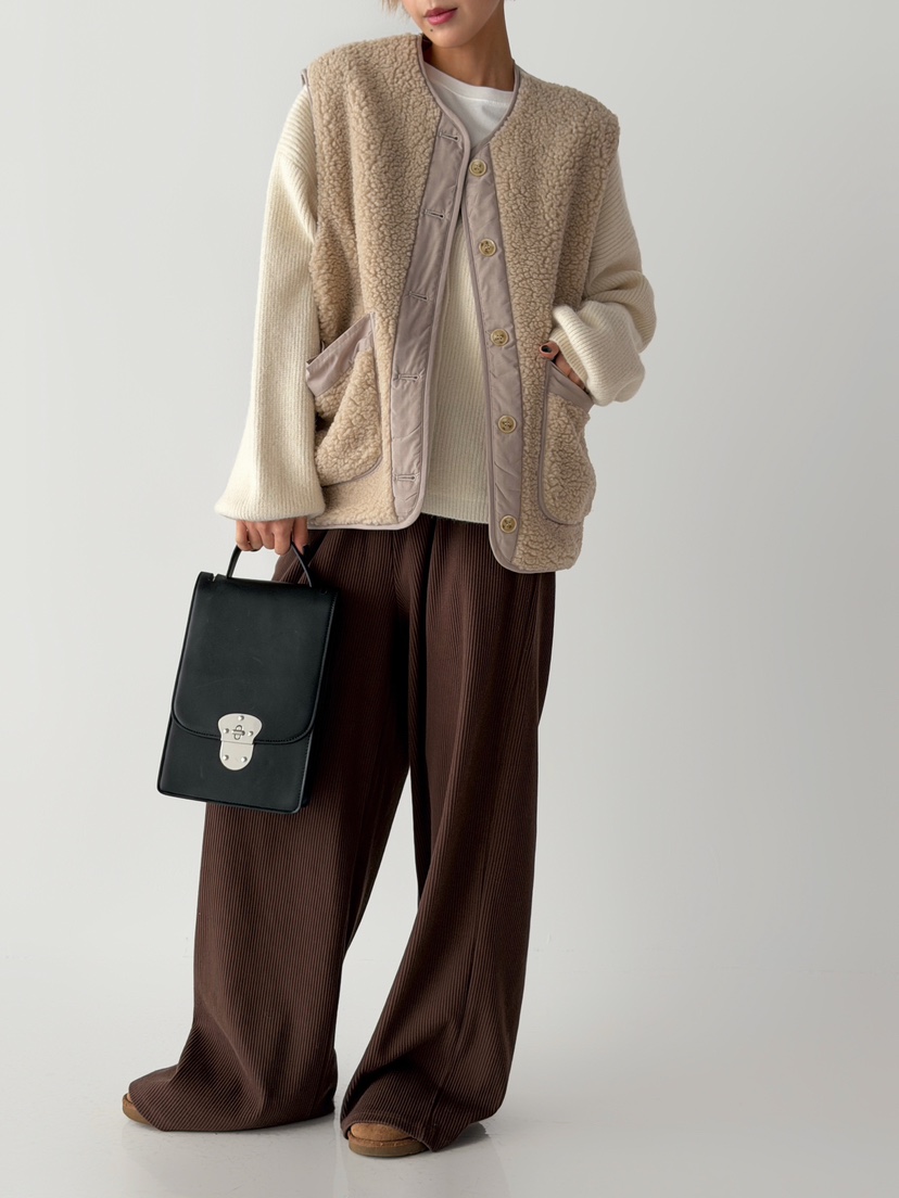 ANGLOG BEIGE東大門㊣實拍女士新款休閑熱賣推薦真品馬甲羊毛ANGLOG BEIGE馬甲