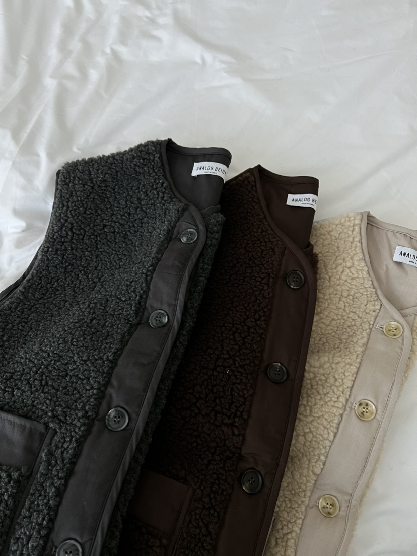 ANGLOG BEIGE東大門㊣實拍女士新款休閑熱賣推薦真品馬甲羊毛ANGLOG BEIGE馬甲
