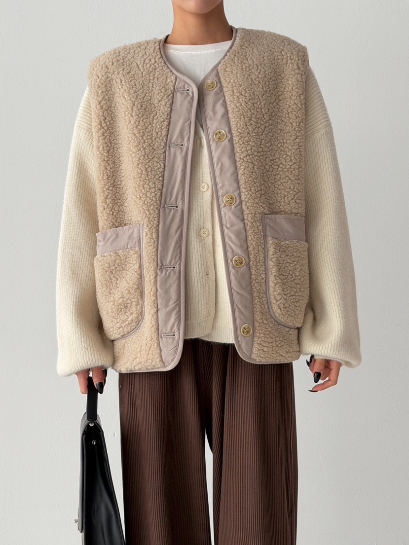 ANGLOG BEIGE東大門㊣實拍女士新款休閑熱賣推薦真品馬甲羊毛ANGLOG BEIGE馬甲圖色3