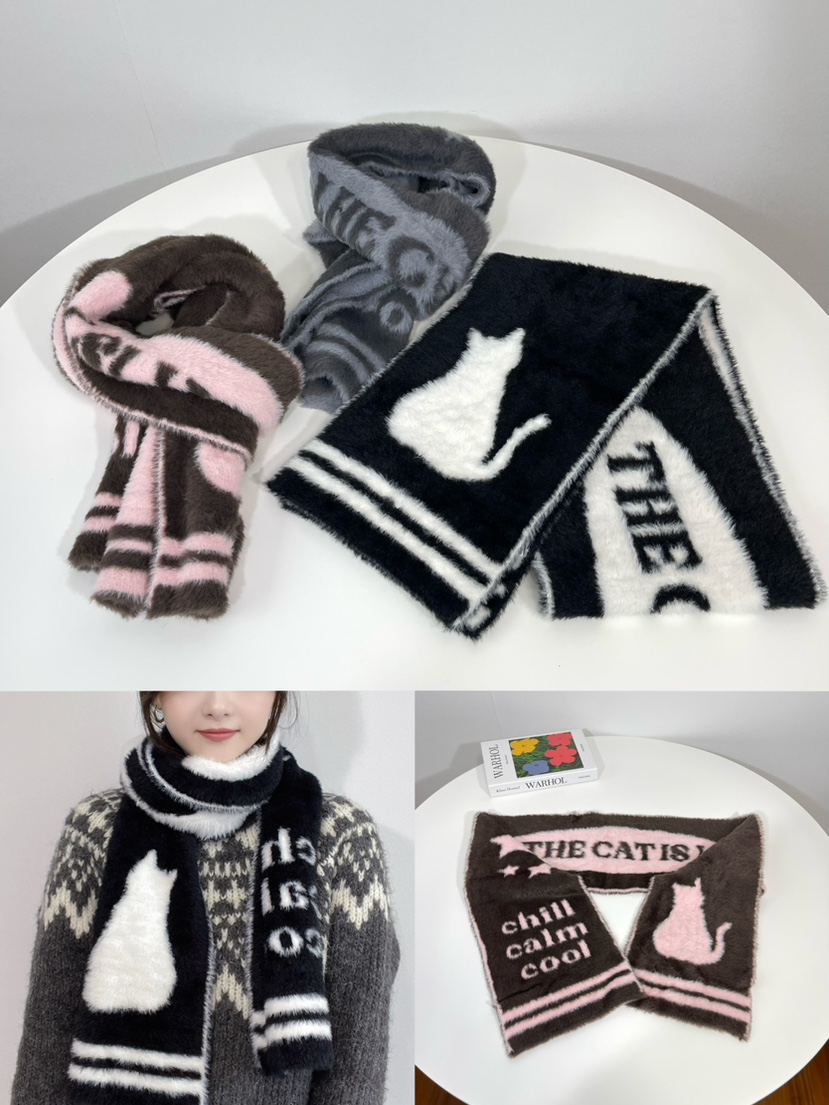 LOVELY HAT韓國直郵㊣女士新品時尚推薦25秋冬職業圍巾披肩LOVELY HAT圍巾/披肩