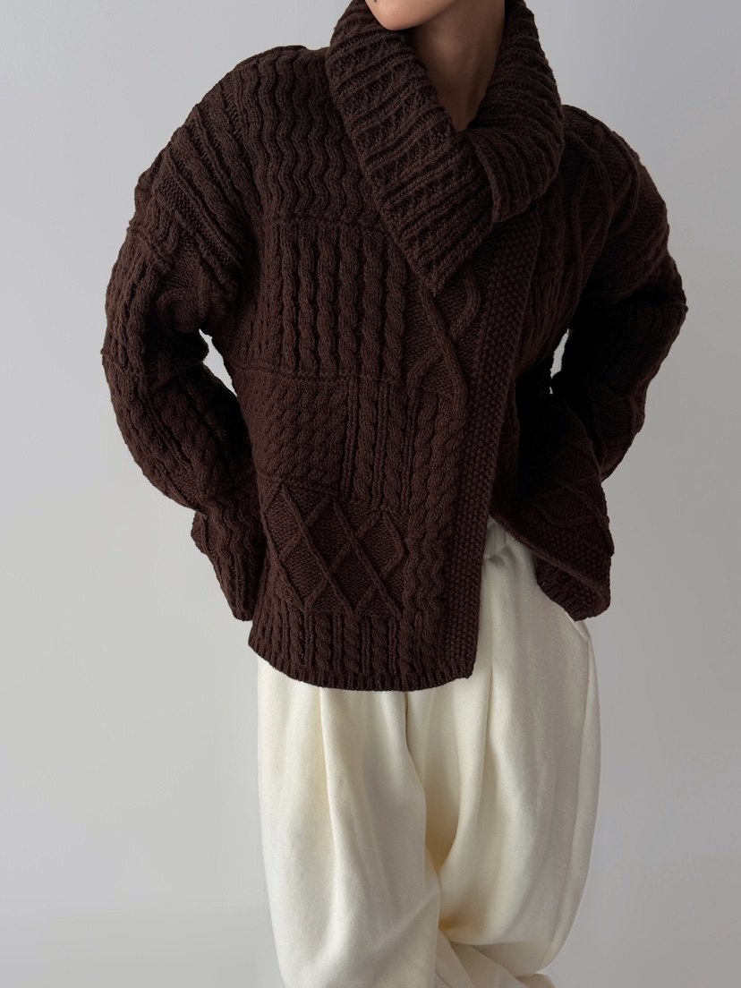 ANGLOG BEIGE韓國直郵㊣女裝新款時尚真品職業人氣25秋冬毛衣ANGLOG BEIGE毛衣