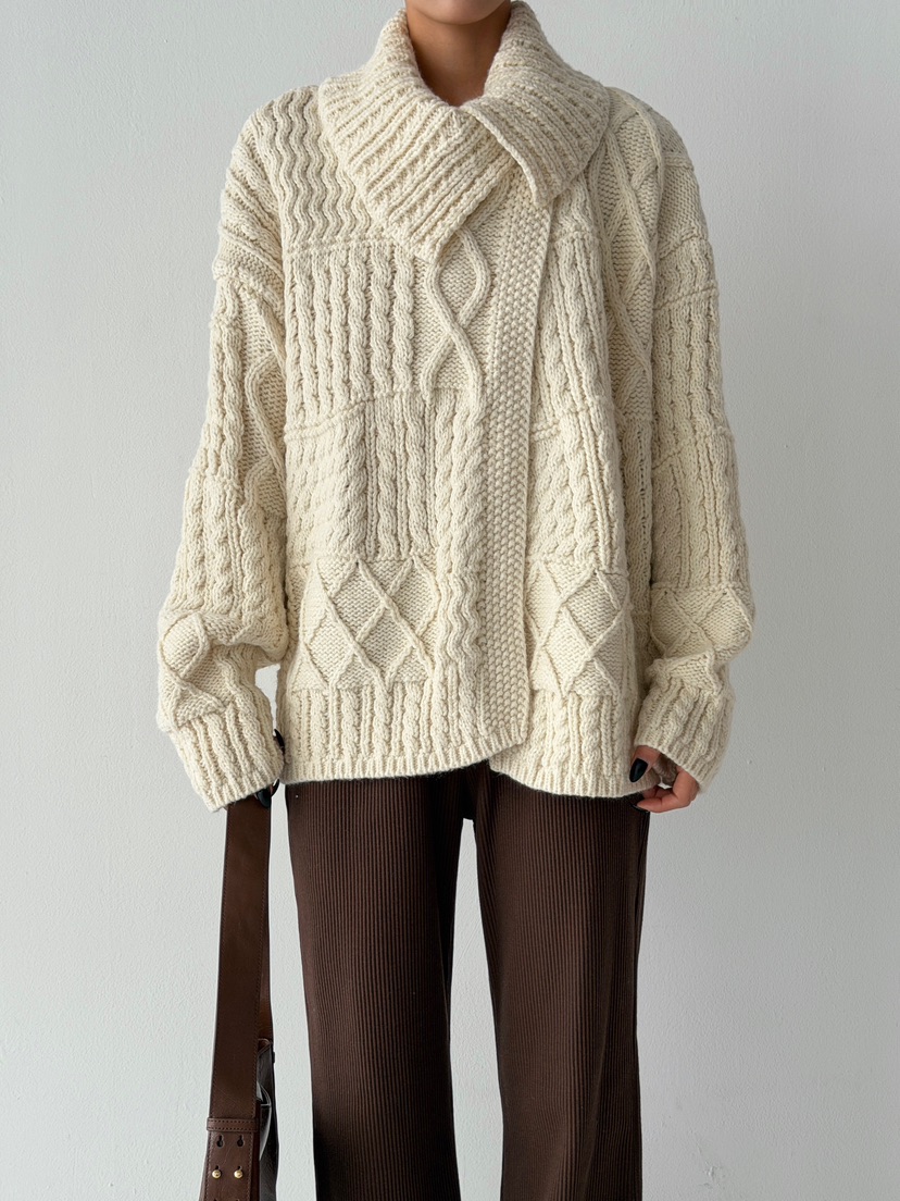 ANGLOG BEIGE韓國直郵㊣女裝新款時尚真品職業人氣25秋冬毛衣ANGLOG BEIGE毛衣