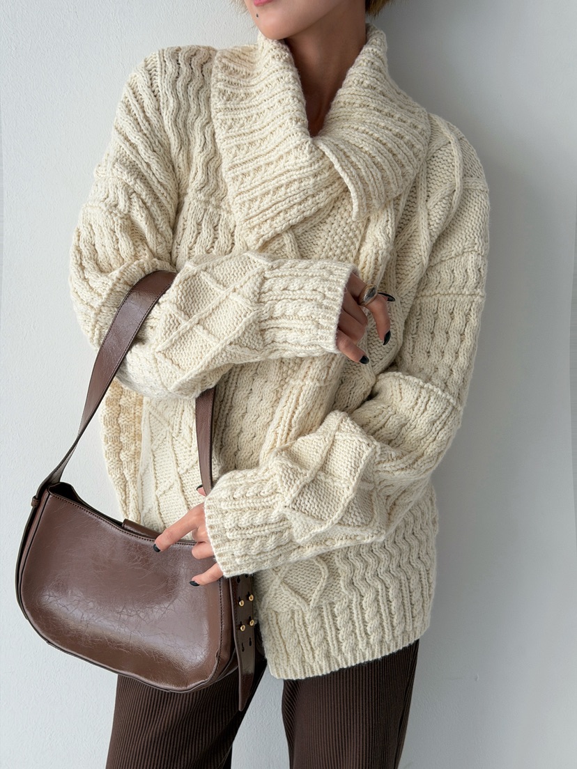 ANGLOG BEIGE韓國直郵㊣女裝新款時尚真品職業人氣25秋冬毛衣ANGLOG BEIGE毛衣