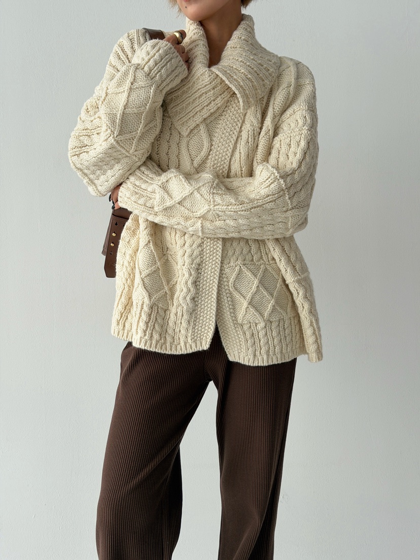 ANGLOG BEIGE韓國直郵㊣女裝新款時尚真品職業人氣25秋冬毛衣ANGLOG BEIGE毛衣