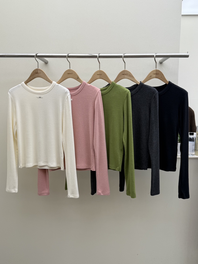 I MFACT韓國直郵㊣女士新款時尚職業人氣熱賣長袖T恤安哥拉I MFACT長袖T恤