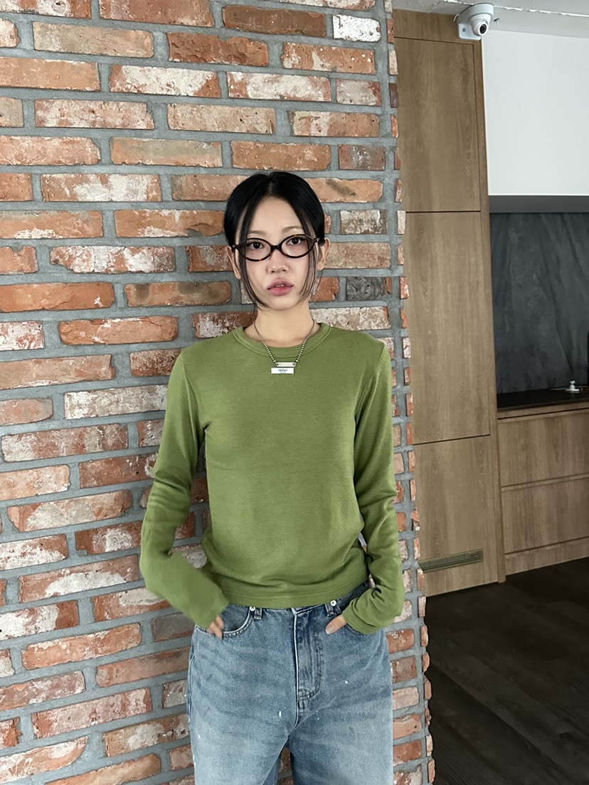 I MFACT韓國直郵㊣女士新款時尚職業人氣熱賣長袖T恤安哥拉I MFACT長袖T恤