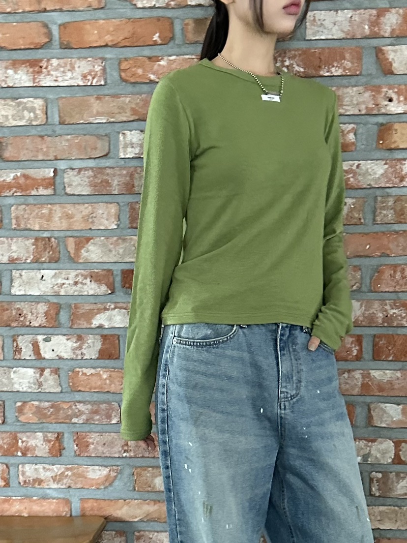 I MFACT韓國直郵㊣女士新款時尚職業人氣熱賣長袖T恤安哥拉I MFACT長袖T恤