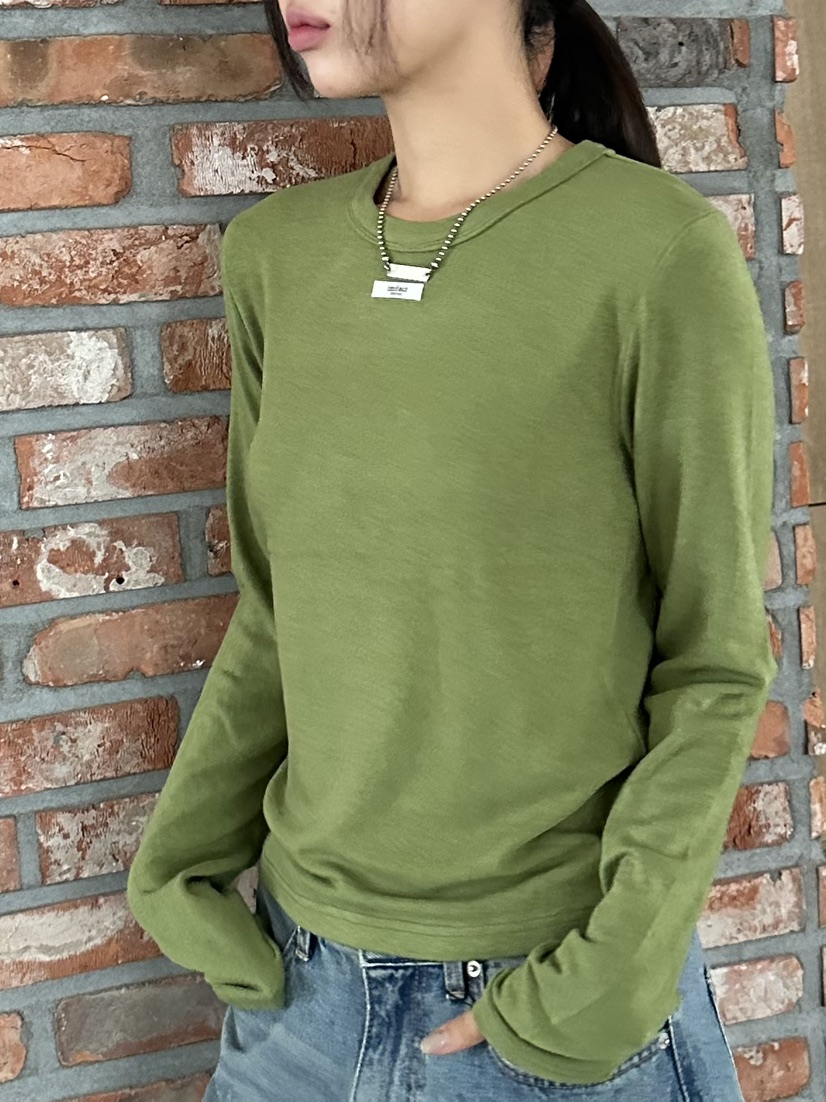 I MFACT韓國直郵㊣女士新款時尚職業人氣熱賣長袖T恤安哥拉I MFACT長袖T恤圖色2