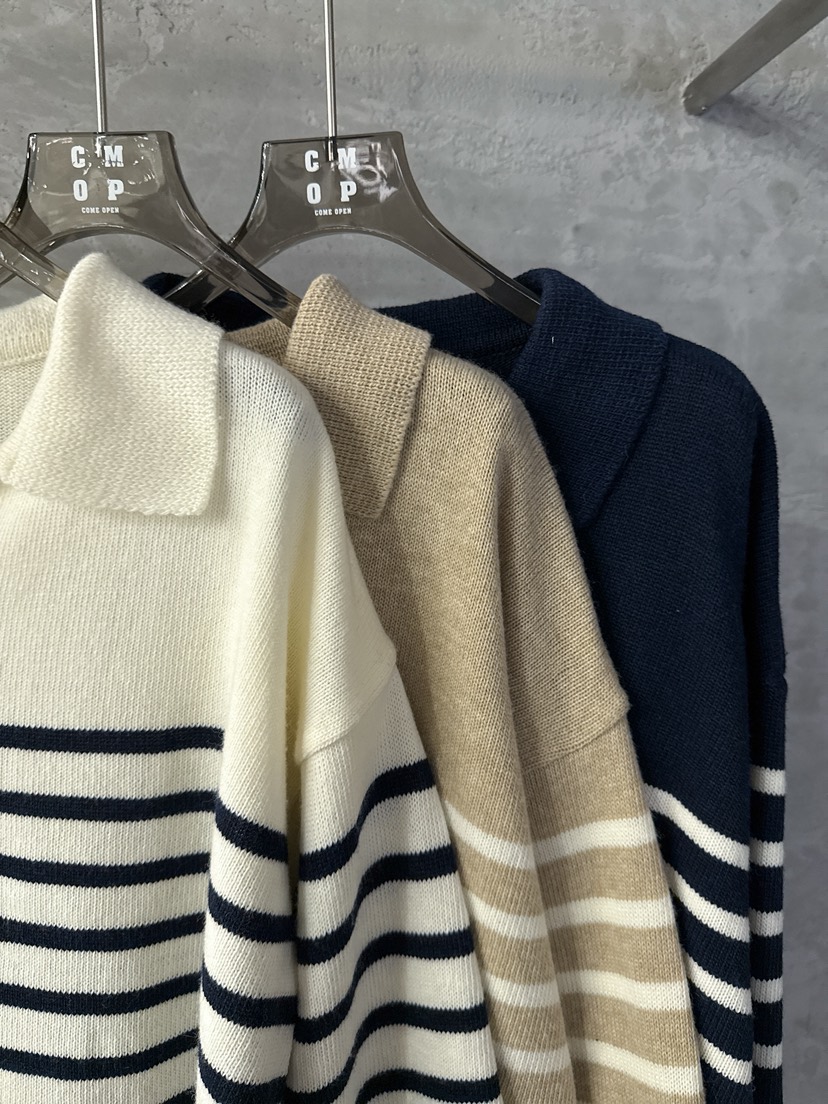 COME OPEN韓國代購㊣女裝新品真品休閑25秋冬針織衫單排扣COMP-(COME OPEN)針織衫
