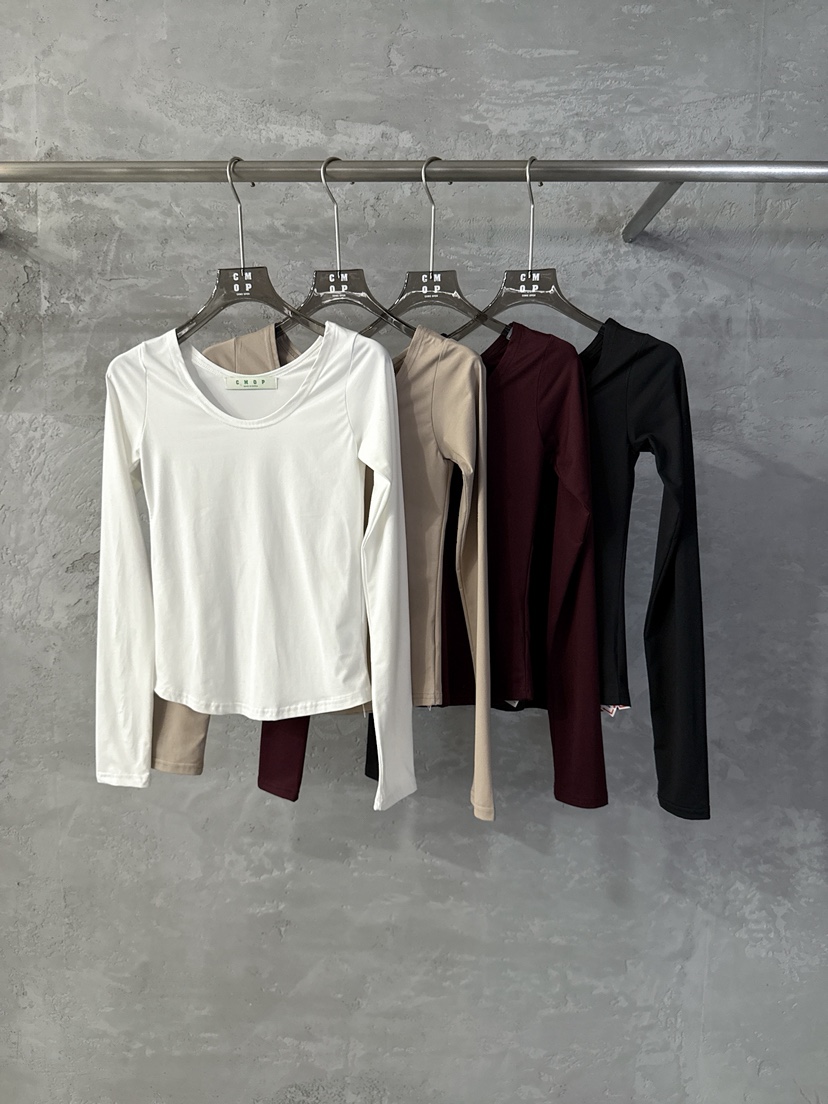 COME OPEN東大門㊣實拍女士新款推薦25秋冬時尚職業長袖T恤COMP-(COME OPEN)長袖T恤