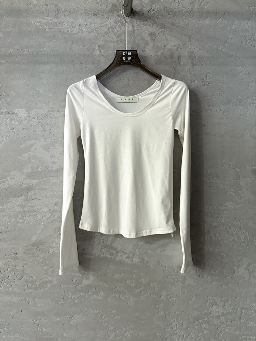 COME OPEN東大門㊣實拍女士新款推薦25秋冬時尚職業長袖T恤COMP-(COME OPEN)長袖T恤圖色1