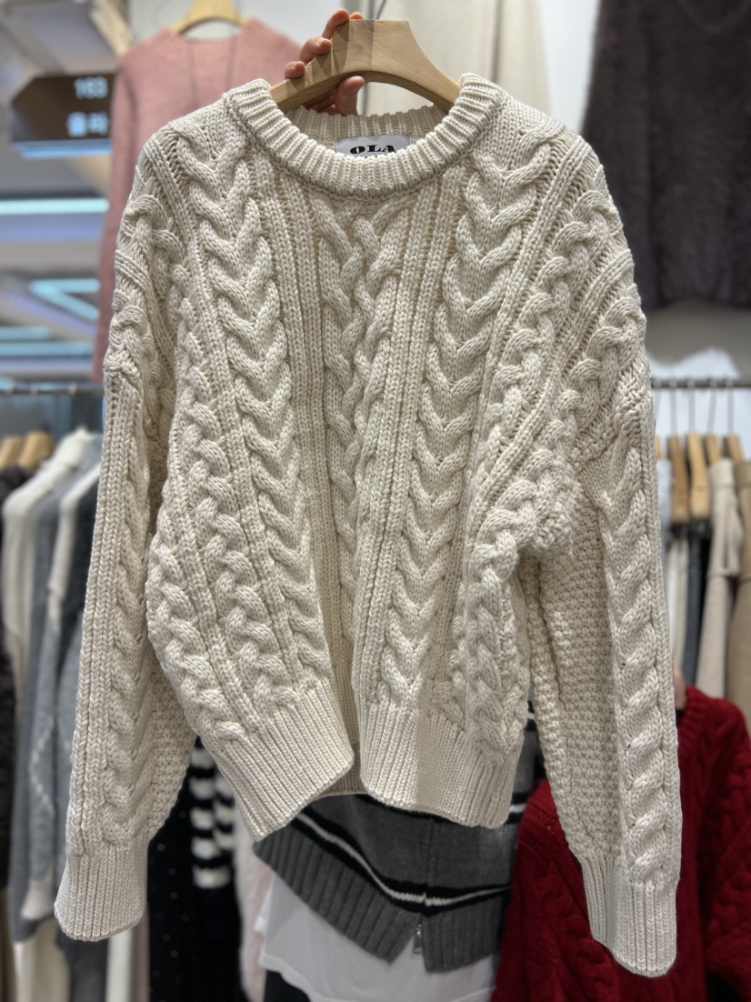 OLA東大門㊣實拍女裝新款時尚職業推薦人氣熱賣真品休閑毛衣mellor/OLA毛衣圖色1