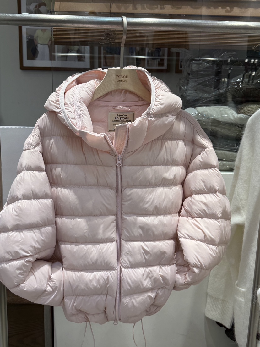 DE GO YOU東大門㊣實拍女士新款25秋冬推薦短款棉服填充鴨絨DE GO YOU短款棉服圖色1