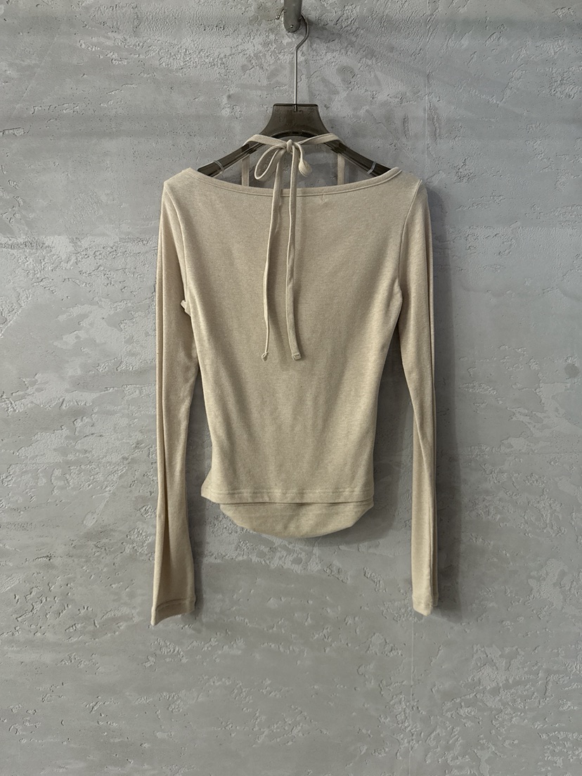 COME OPEN東大門㊣代購女裝新款休閑職業真品25秋冬長袖T恤褶皺COMP-(COME OPEN)長袖T恤