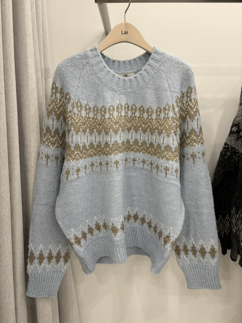 LAI東大門㊣代購女士新品時尚真品熱賣職業推薦25秋冬針織衫Lai針織衫圖色1