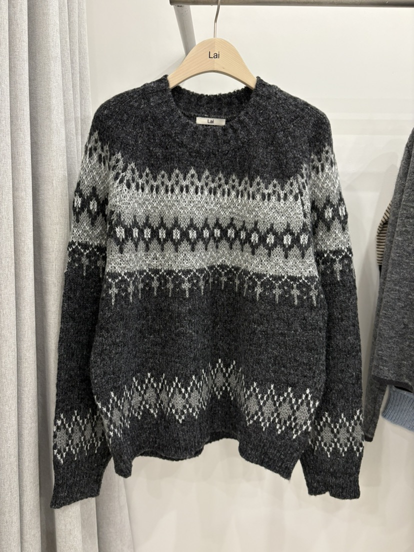 LAI東大門㊣代購女士新品時尚真品熱賣職業推薦25秋冬針織衫Lai針織衫圖色3