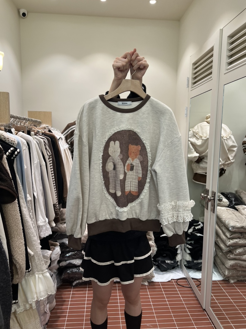 BE&amp;BE韓國代購㊣女士新品真品時尚25秋冬人氣職業衛衣BE&be衛衣圖色1