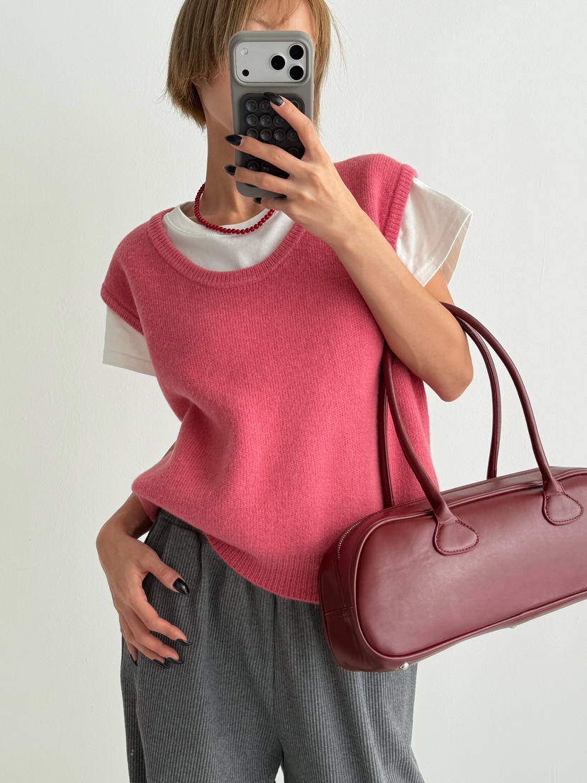 ANGLOG BEIGE韓國代購㊣女裝新款25秋冬人氣時尚推薦吊帶背心ANGLOG BEIGE吊帶/背心圖色1