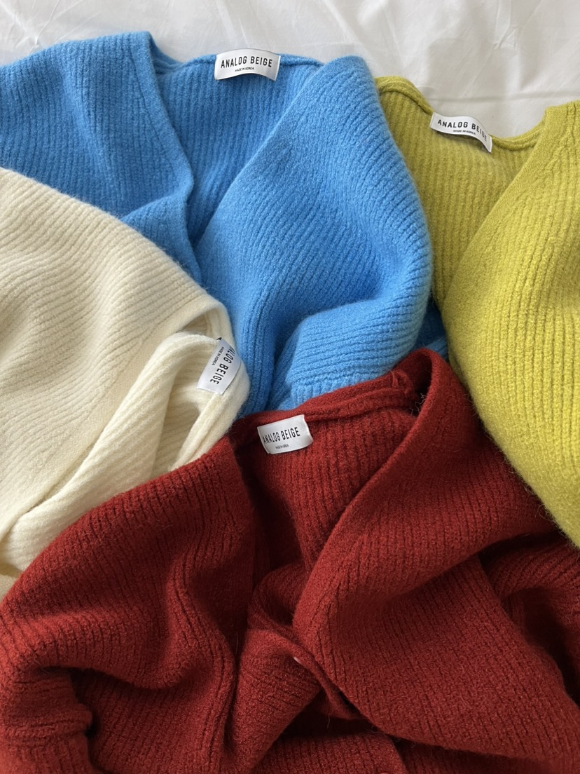 ANGLOG BEIGE韓國代購㊣女裝新款推薦25秋冬職業熱賣針織衫ANGLOG BEIGE針織衫