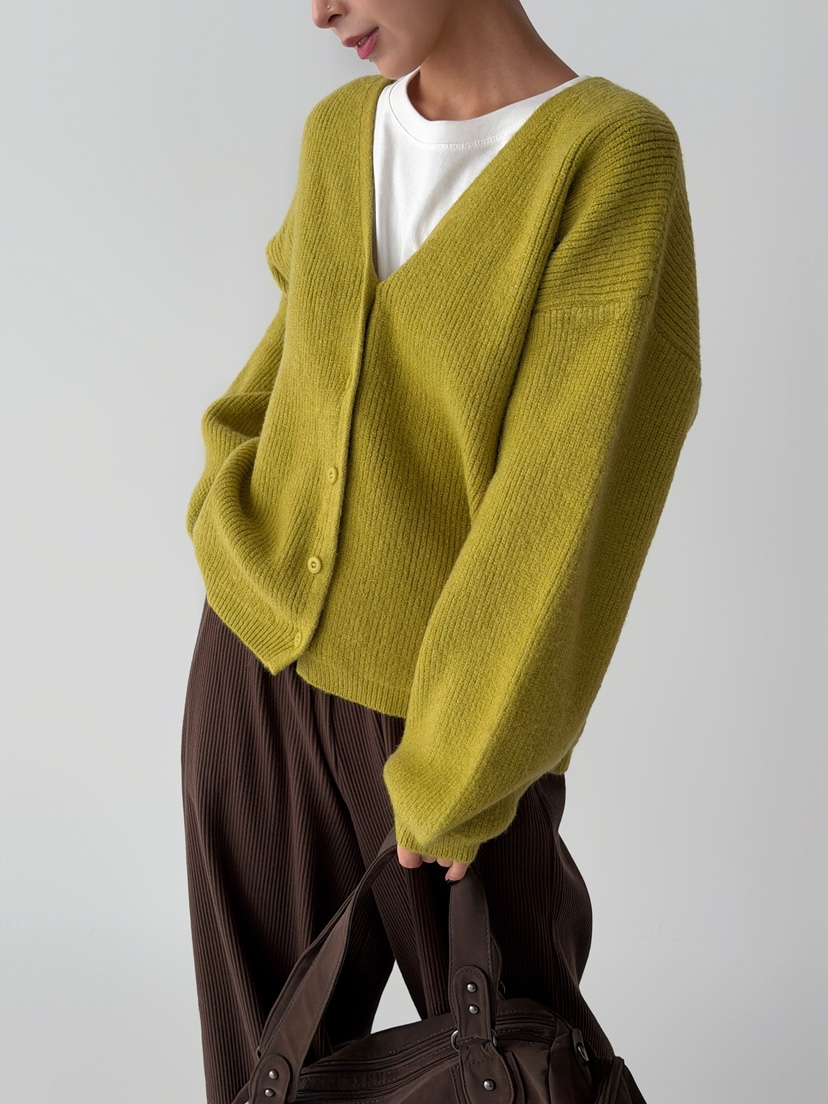 ANGLOG BEIGE韓國代購㊣女裝新款推薦25秋冬職業熱賣針織衫ANGLOG BEIGE針織衫圖色1