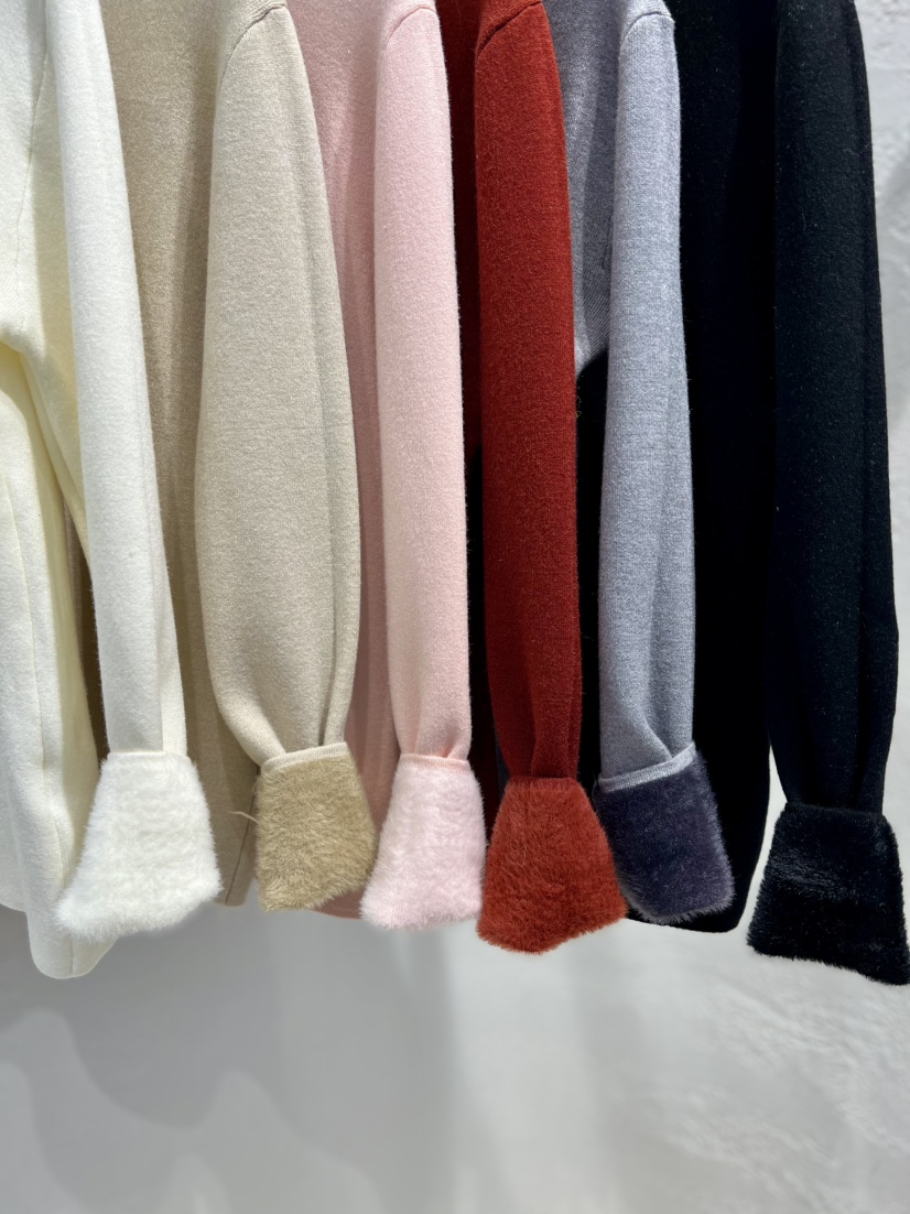 OLA東大門㊣實拍女士新款人氣時尚推薦職業25秋冬長袖T恤貂皮mellor/OLA長袖T恤