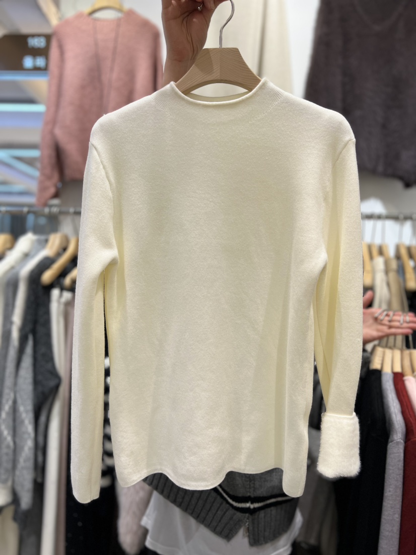 OLA東大門㊣實拍女士新款人氣時尚推薦職業25秋冬長袖T恤貂皮mellor/OLA長袖T恤圖色1