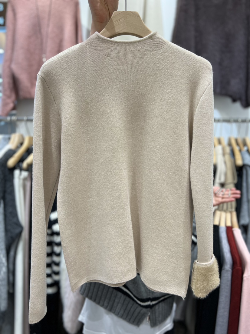 OLA東大門㊣實拍女士新款人氣時尚推薦職業25秋冬長袖T恤貂皮mellor/OLA長袖T恤圖色2