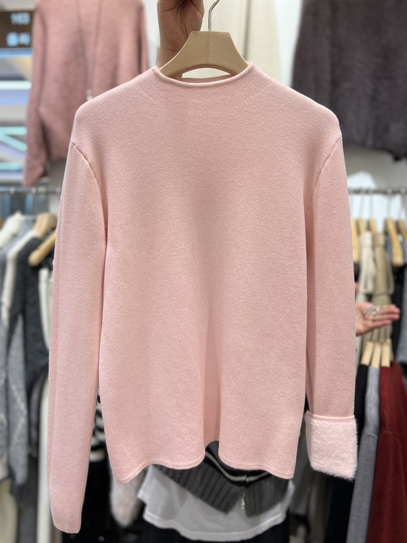 OLA東大門㊣實拍女士新款人氣時尚推薦職業25秋冬長袖T恤貂皮mellor/OLA長袖T恤圖色3