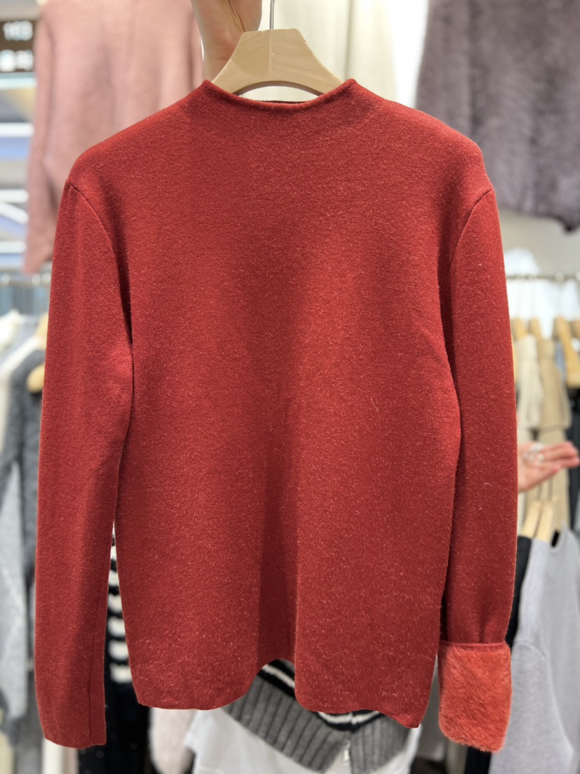 OLA東大門㊣實拍女士新款人氣時尚推薦職業25秋冬長袖T恤貂皮mellor/OLA長袖T恤圖色4