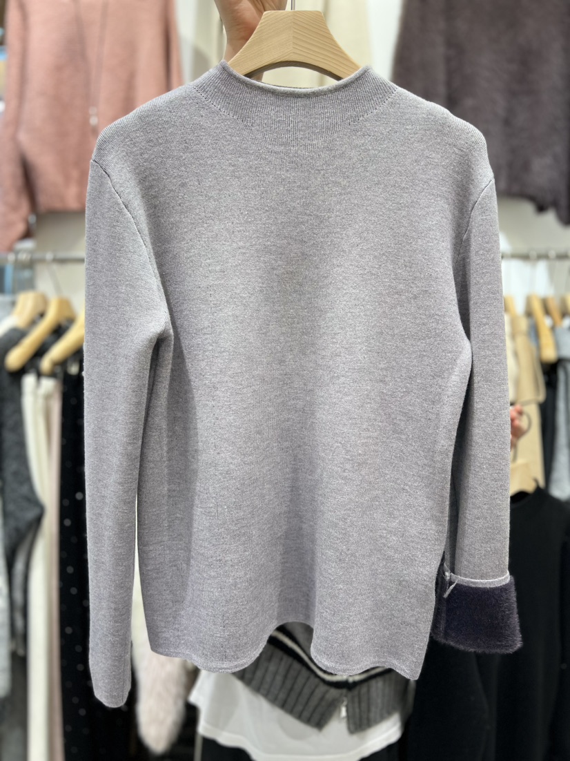 OLA東大門㊣實拍女士新款人氣時尚推薦職業25秋冬長袖T恤貂皮mellor/OLA長袖T恤圖色5