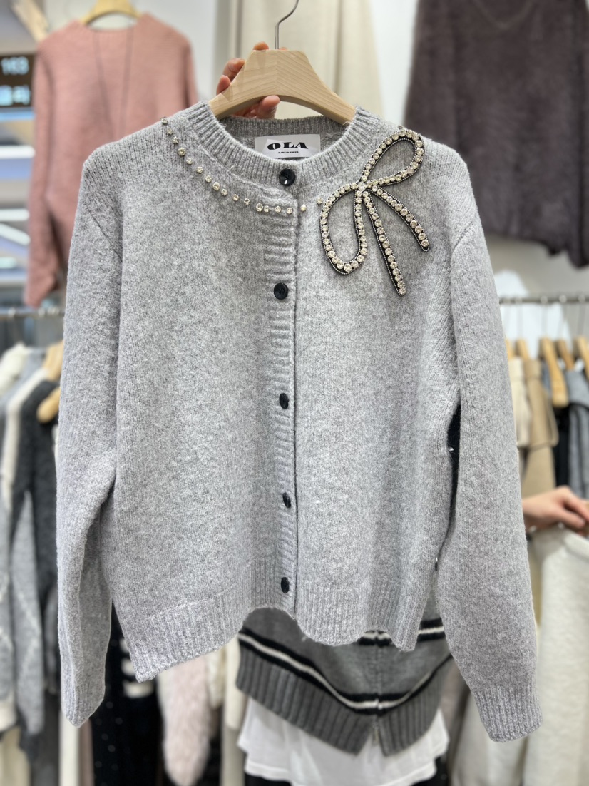 OLA韓國直郵㊣女裝新品時尚人氣25秋冬休閑真品推薦職業針織衫mellor/OLA針織衫圖色2