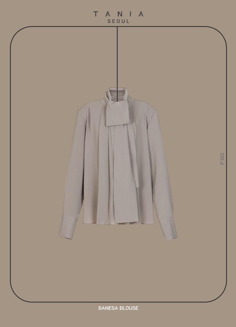 TANIA韓國代購㊣女裝新品25秋冬休閑人氣熱賣襯衫蕾絲衫含圍巾TANIA襯衫/蕾絲衫圖色2