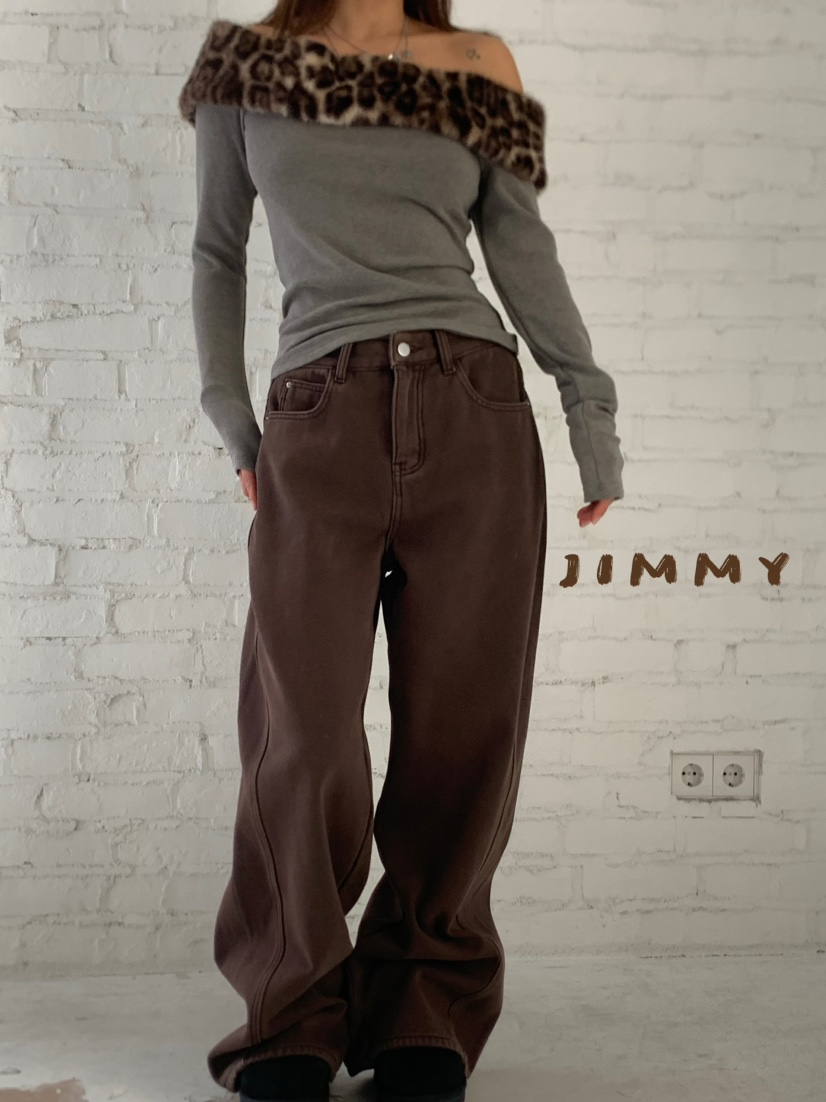 JIMMY韓國直郵㊣女裝新品人氣職業25秋冬熱賣時尚真品長袖T恤JIMMY/REMAKE長袖T恤