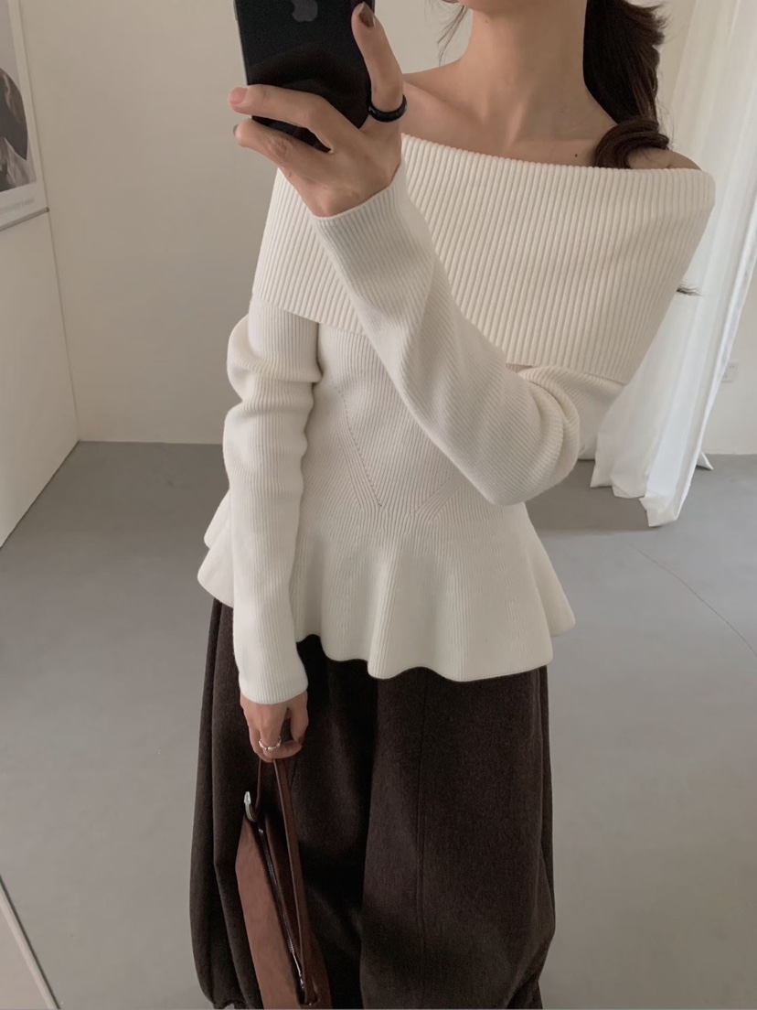 OLA韓國代購㊣女士新品推薦時尚熱賣人氣真品職業休閑針織衫mellor/OLA針織衫