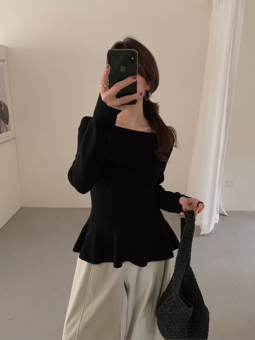 OLA韓國代購㊣女士新品推薦時尚熱賣人氣真品職業休閑針織衫mellor/OLA針織衫