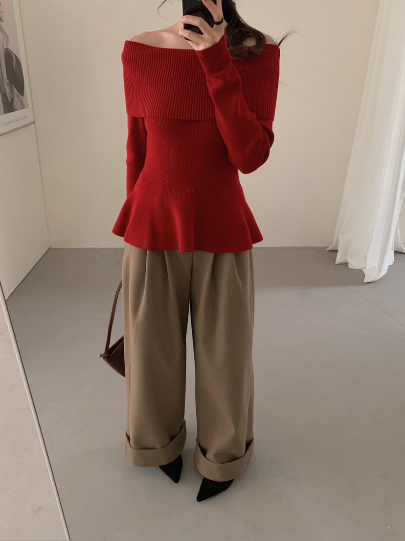 OLA韓國代購㊣女士新品推薦時尚熱賣人氣真品職業休閑針織衫mellor/OLA針織衫