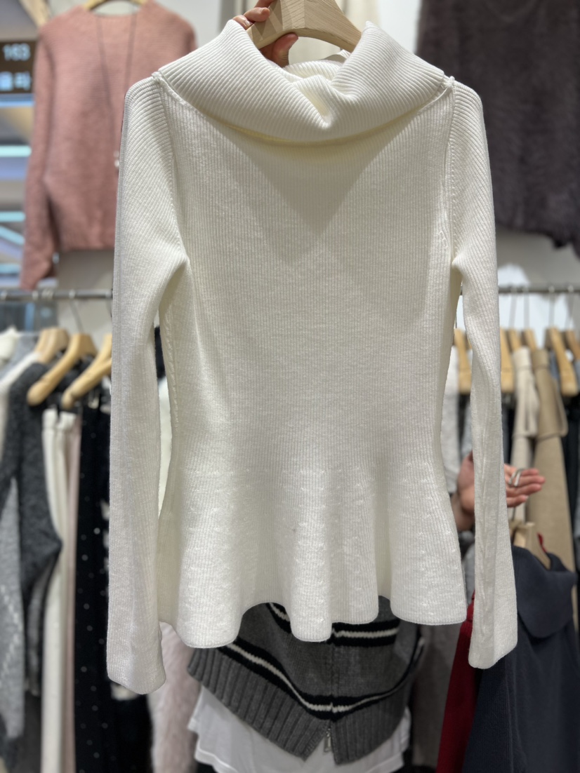 OLA韓國代購㊣女士新品推薦時尚熱賣人氣真品職業休閑針織衫mellor/OLA針織衫圖色1