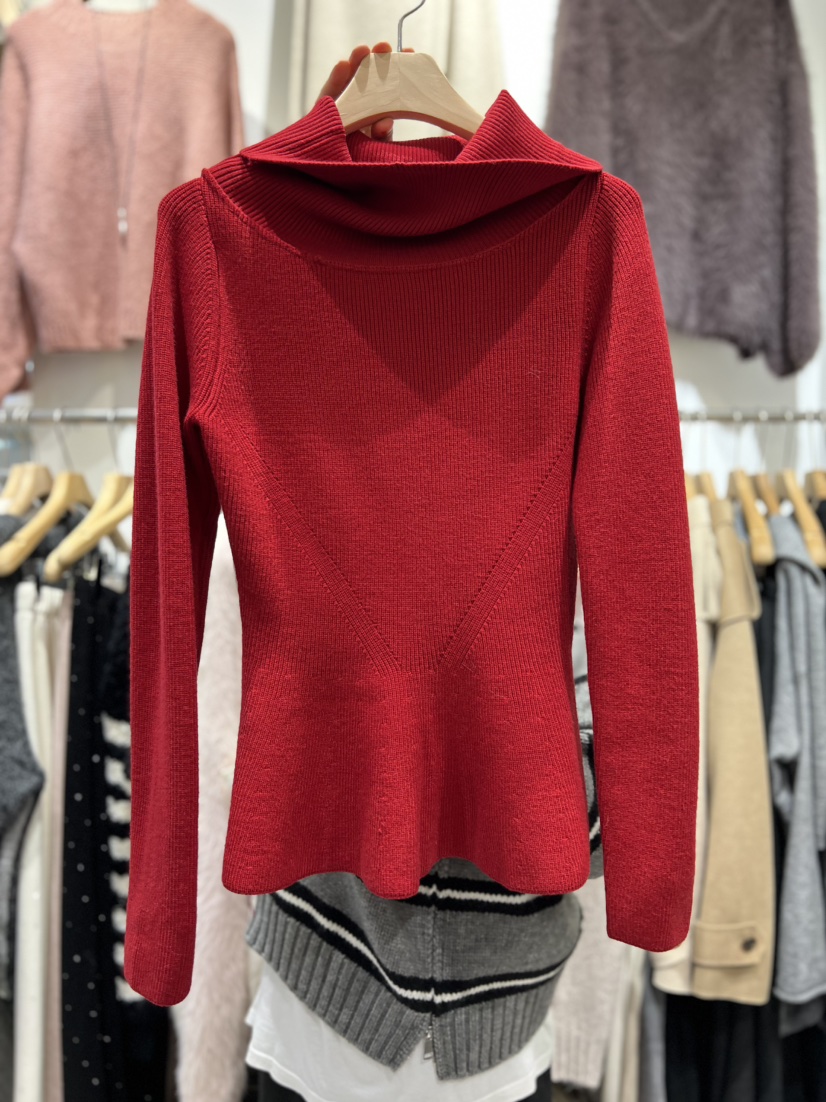 OLA韓國代購㊣女士新品推薦時尚熱賣人氣真品職業休閑針織衫mellor/OLA針織衫圖色3