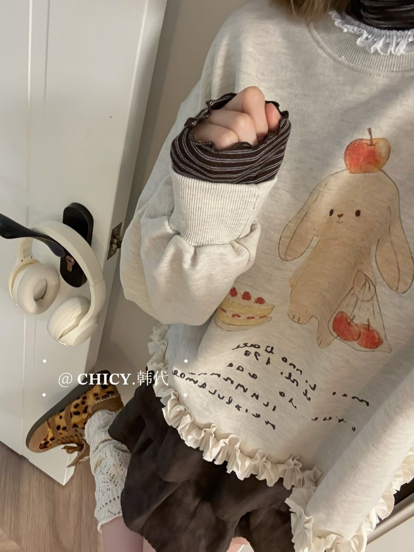 BE&amp;BE東大門㊣實拍女裝新款人氣真品推薦休閑時尚衛衣BE&be衛衣