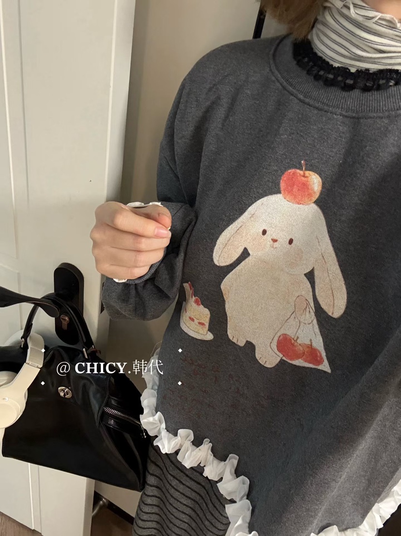 BE&amp;BE東大門㊣實拍女裝新款人氣真品推薦休閑時尚衛衣BE&be衛衣