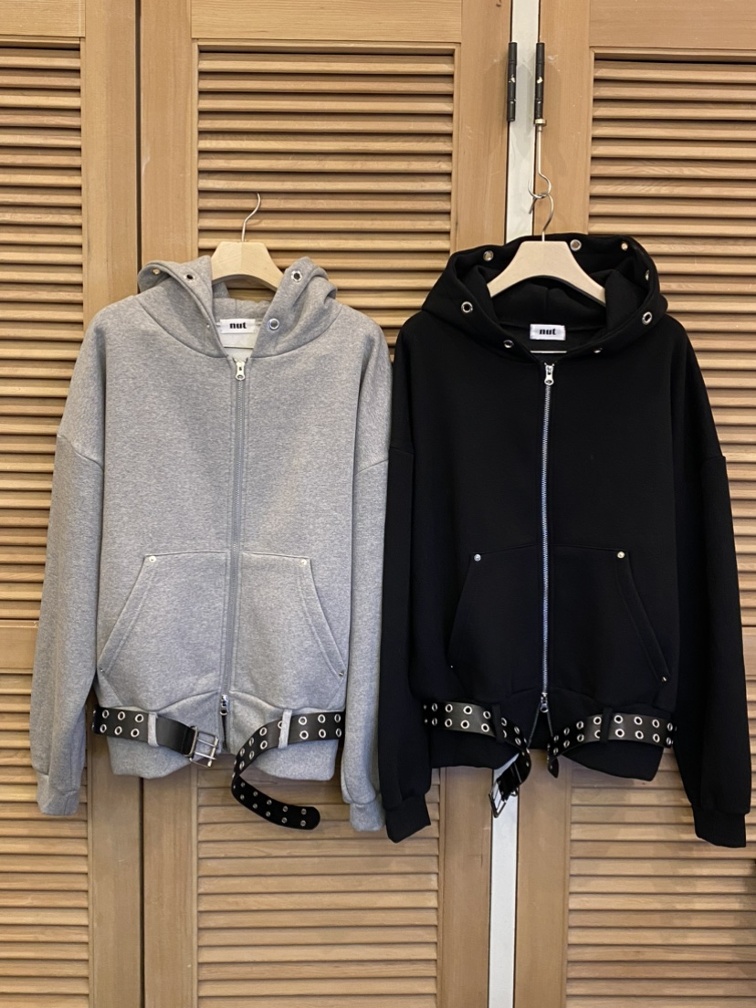 NUT東大門㊣實拍女裝新款推薦真品熱賣時尚休閑25秋冬衛衣拉鏈NUT衛衣