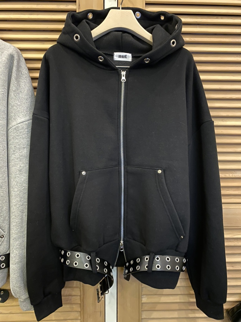 NUT東大門㊣實拍女裝新款推薦真品熱賣時尚休閑25秋冬衛衣拉鏈NUT衛衣圖色2