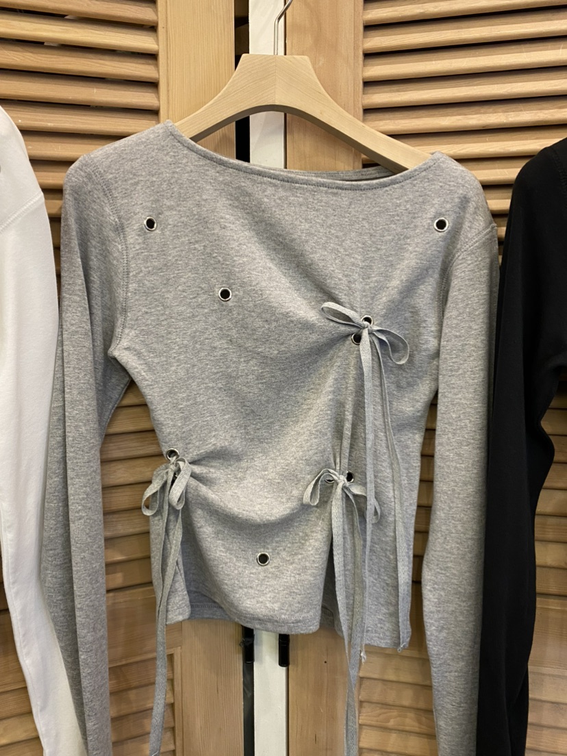 NUT韓國直郵㊣女裝新款推薦人氣真品熱賣時尚職業休閑長袖T恤NUT長袖T恤圖色3