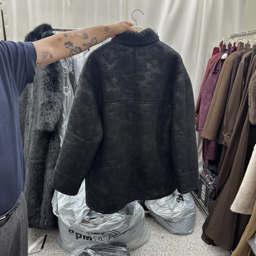 ONEBYTWO東大門㊣代購女士新款25秋冬職業熱賣中長款大衣披肩ONE BY TWO中長款大衣