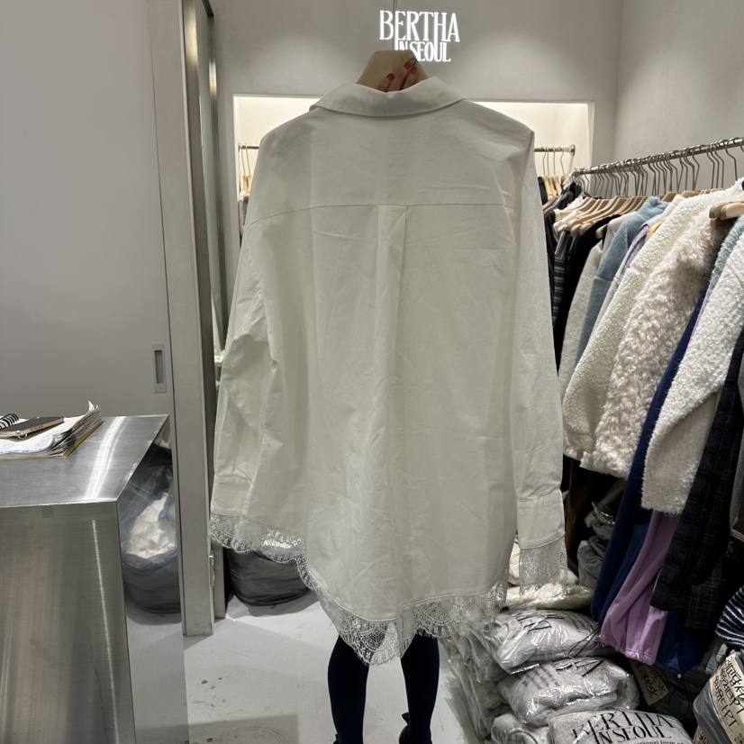BERTHA東大門㊣代購女士新品休閑職業推薦真品襯衫蕾絲衫蕾絲BERTHA襯衫/蕾絲衫
