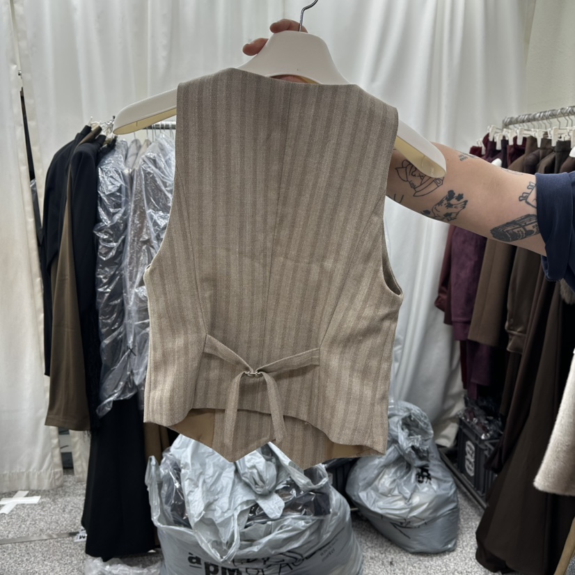 ONEBYTWO東大門㊣直郵女士新款熱賣休閑25秋冬真品時尚馬甲ONE BY TWO馬甲