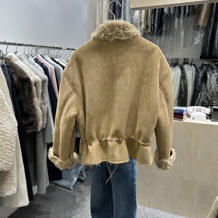 ANNA VERRY-P韓國代購㊣女裝新品推薦職業休閑25秋冬短款大衣ANNA VERRY-P短款大衣