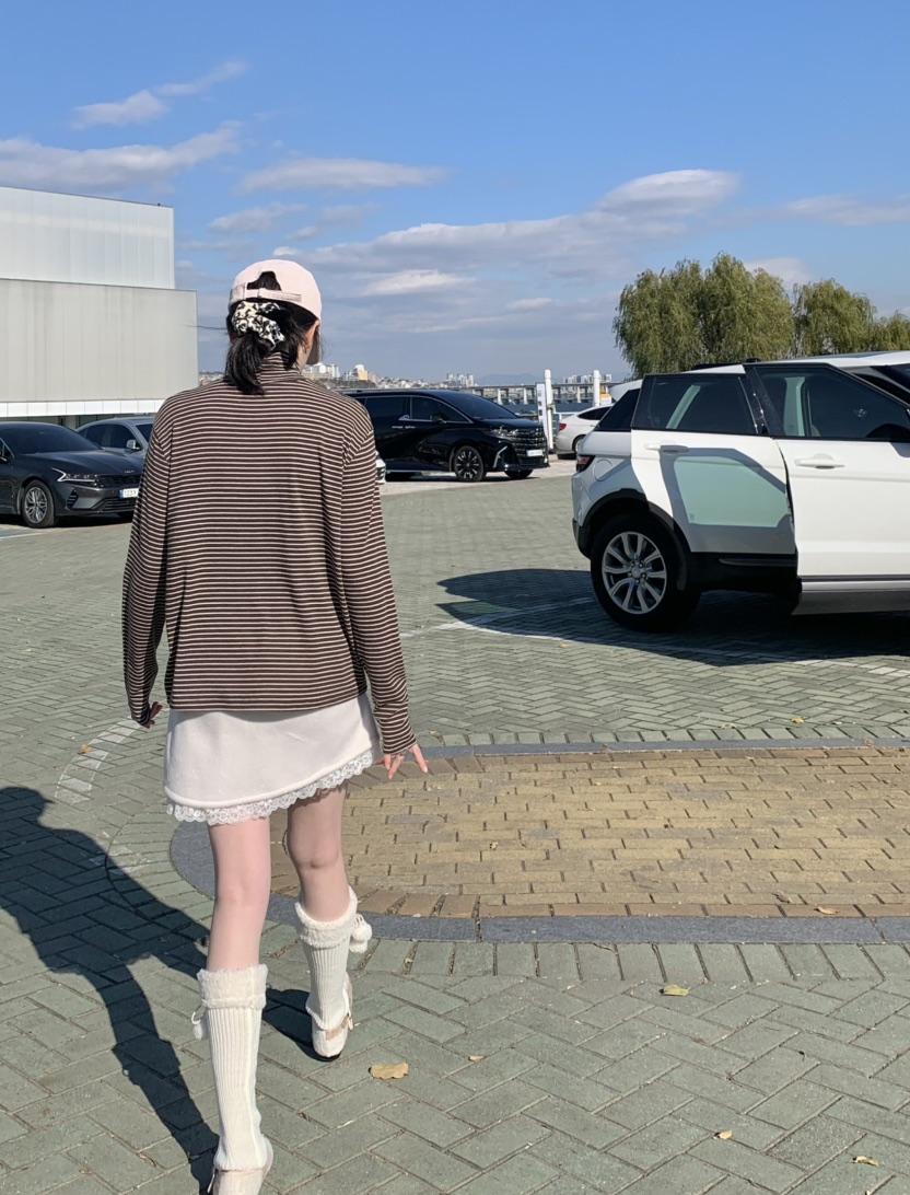 STICK WITH韓國代購㊣女士新品真品熱賣職業人氣25秋冬長袖T恤STICK WITH長袖T恤